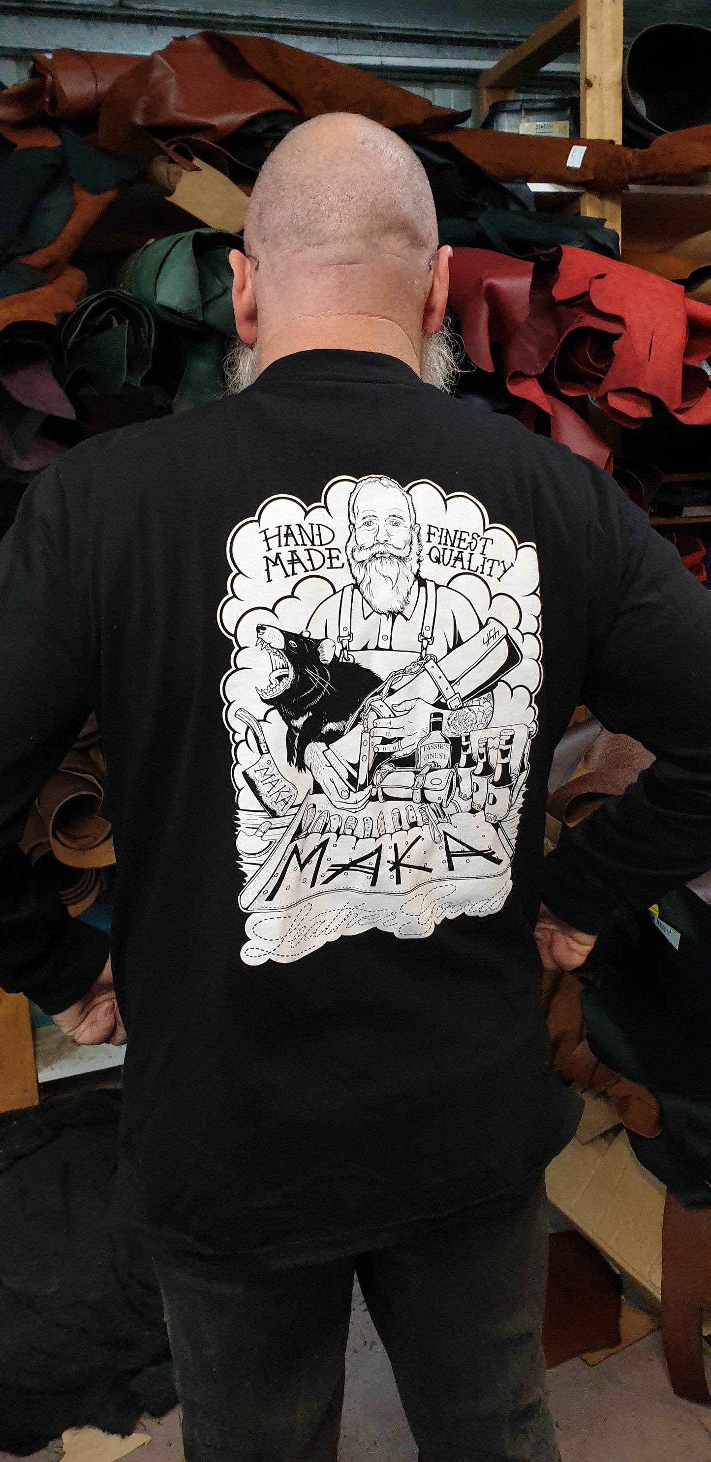 Long Sleeved Tee - Maka Leathergoods