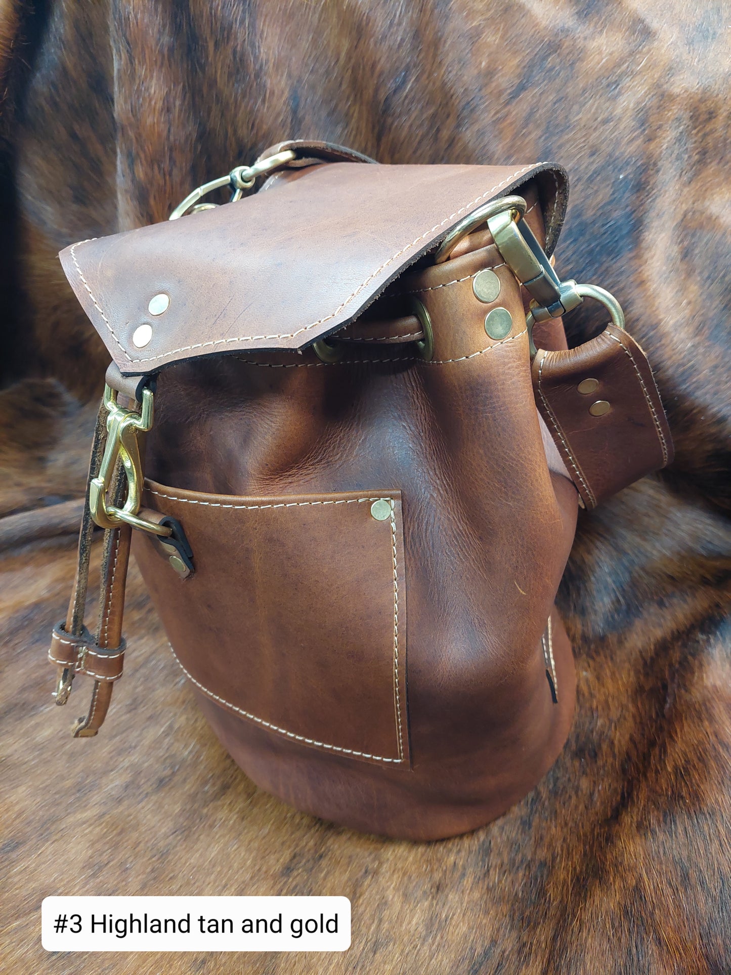 Drawstring Leather Bag - Maka Leathergoods