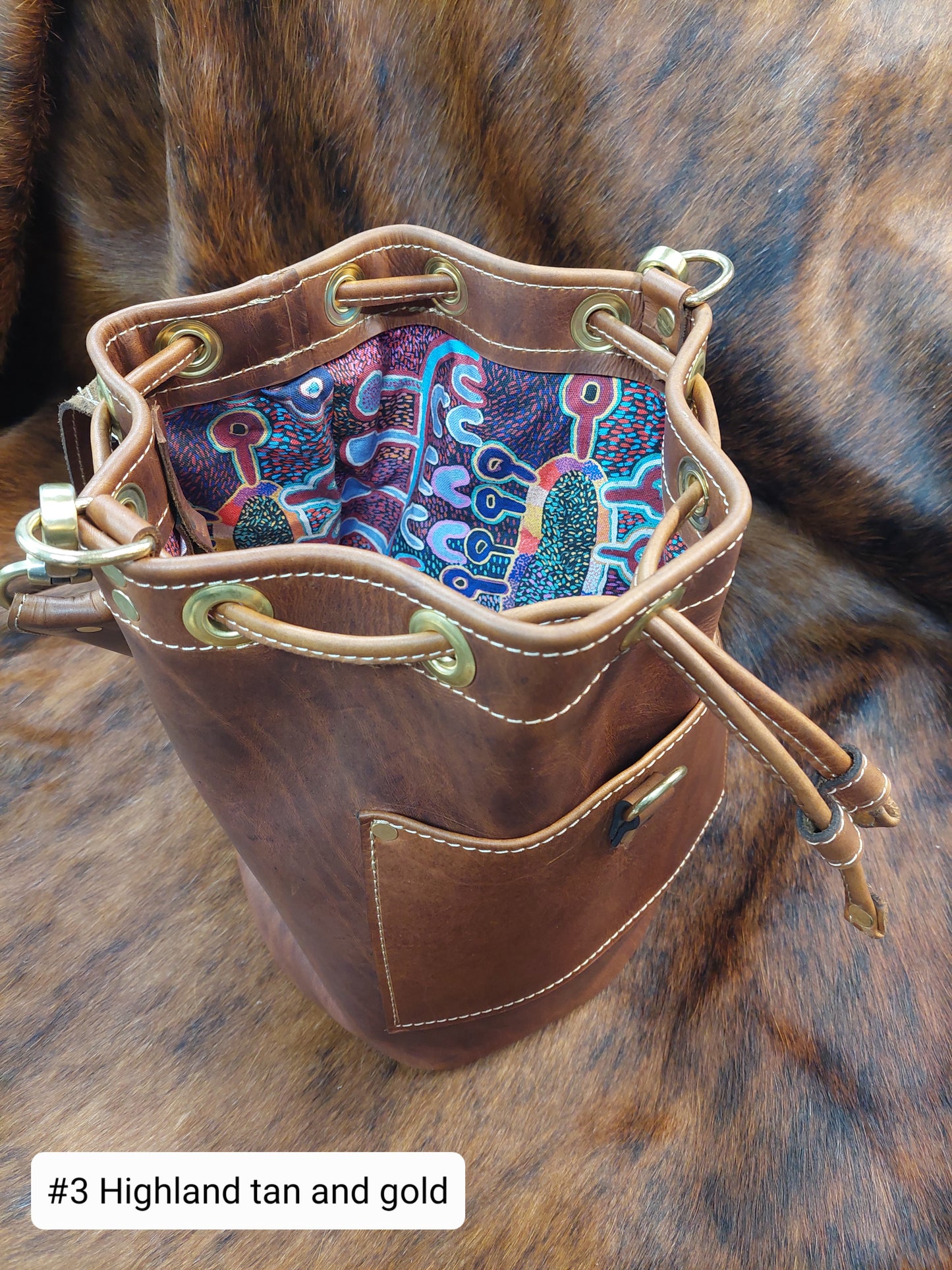 Drawstring Leather Bag - Maka Leathergoods