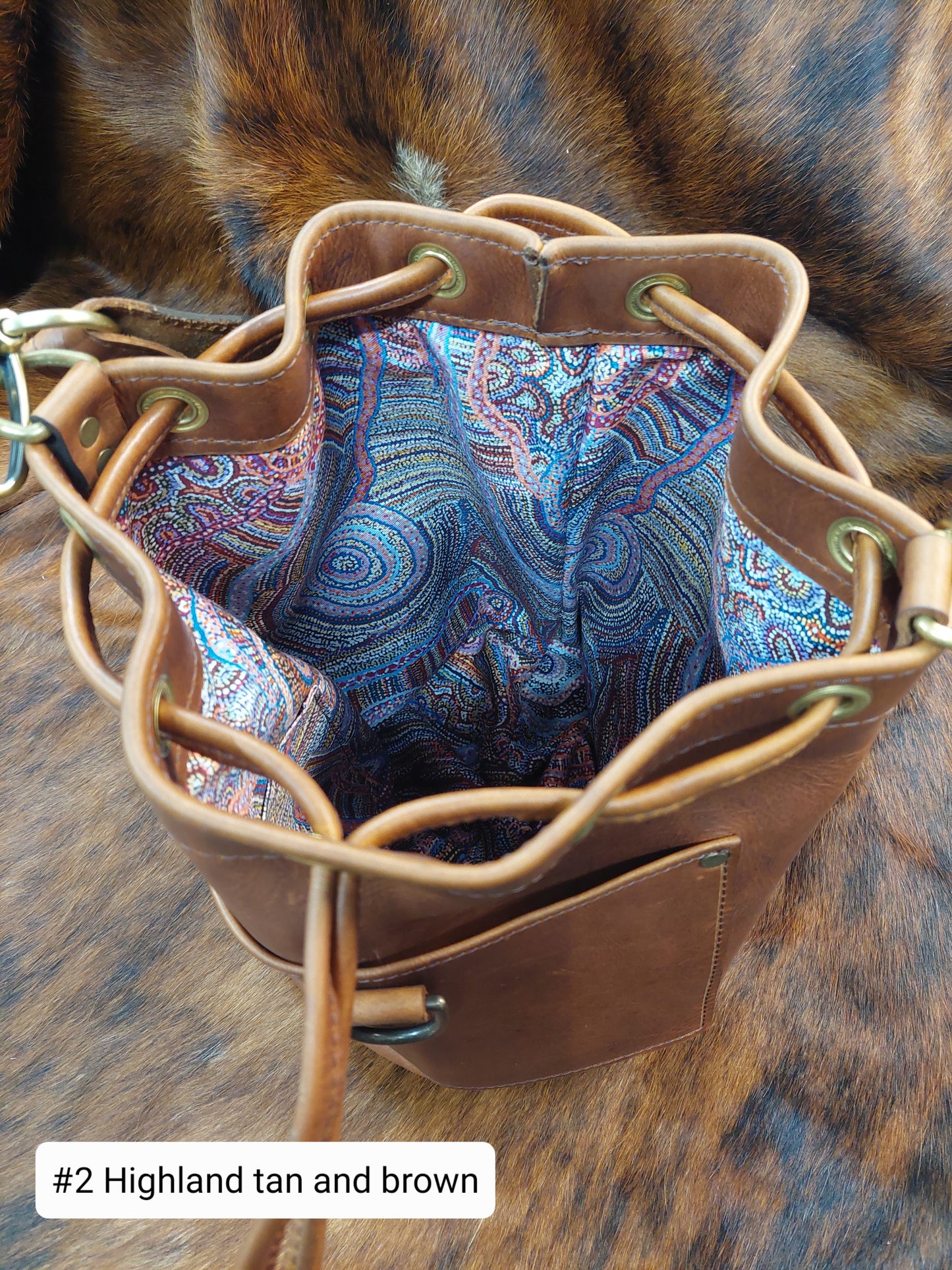 Drawstring Leather Bag - Maka Leathergoods