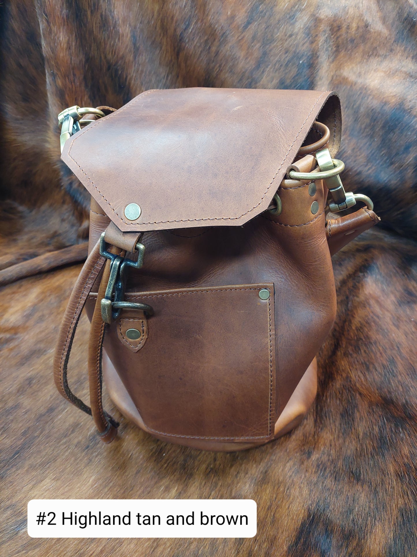 Drawstring Leather Bag - Maka Leathergoods