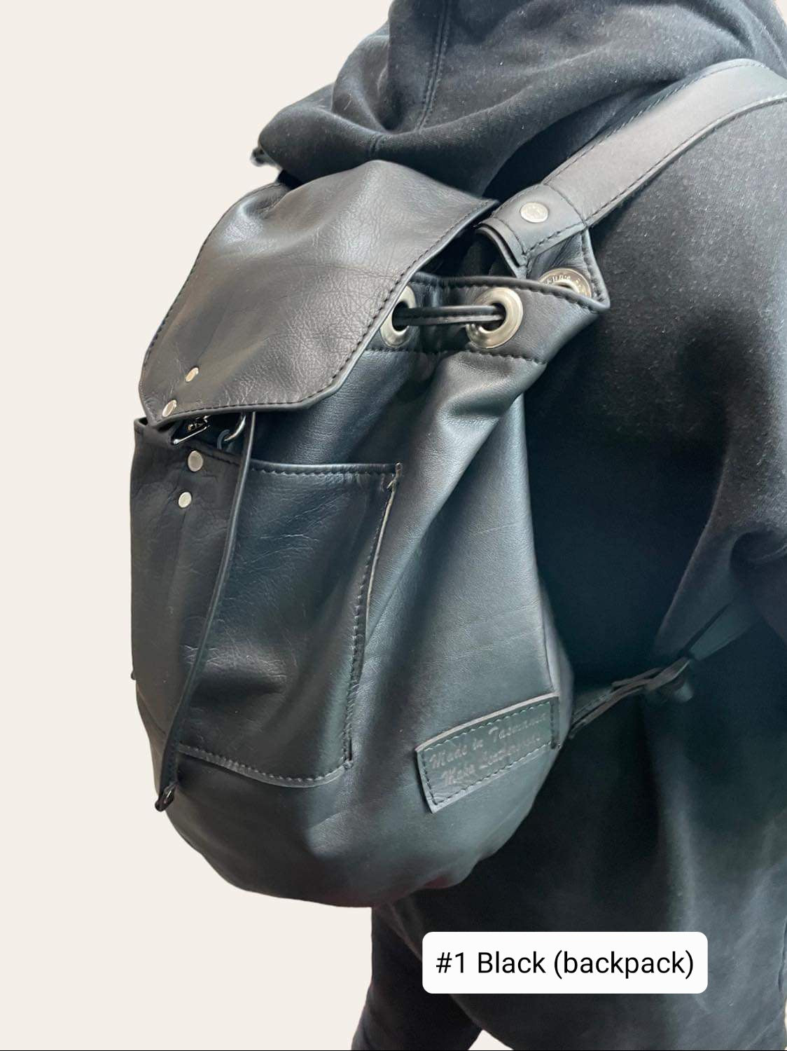 Drawstring Leather Bag - Maka Leathergoods