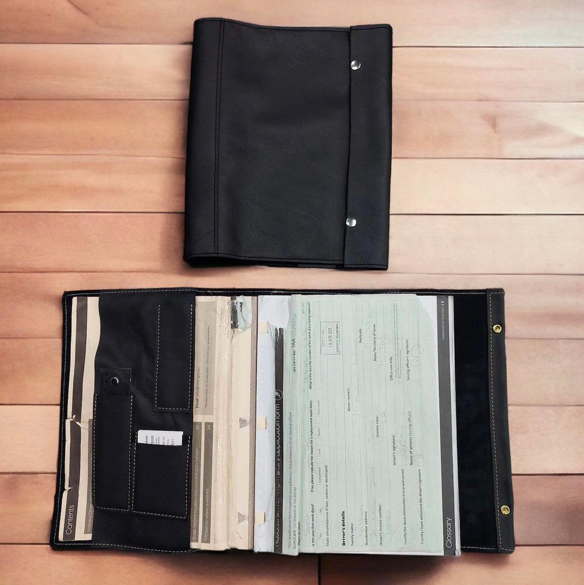 Log book covers (Truckers) Maka Leathergoods