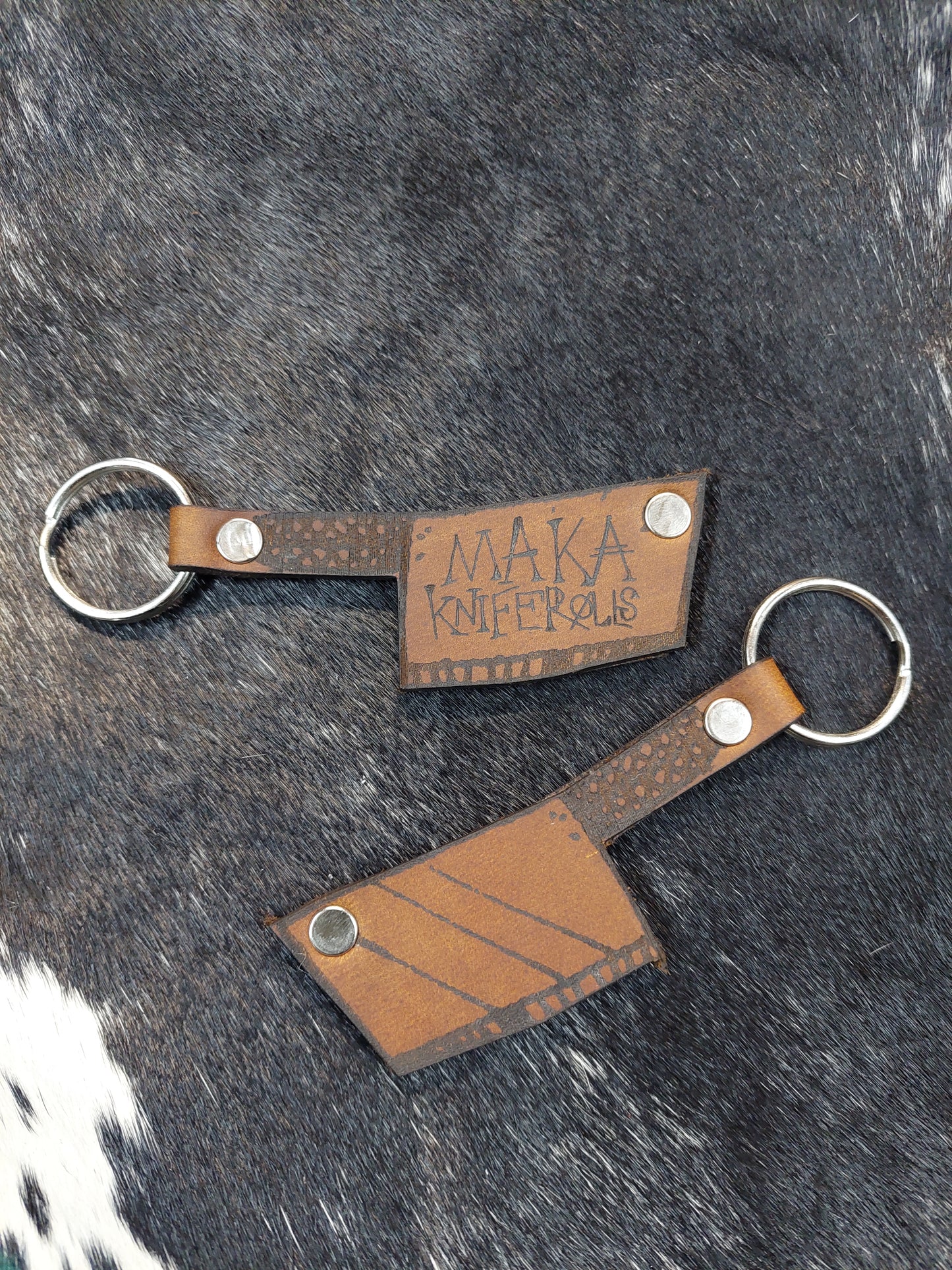 Maka Cleaver keyring - Maka Leathergoods