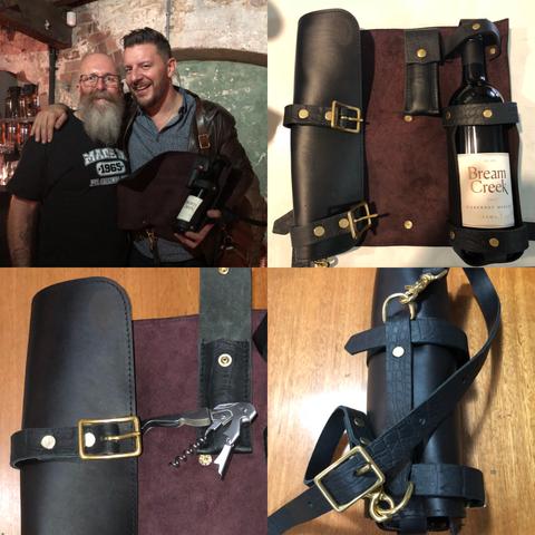 Leather Wine Roll - Maka Leathergoods